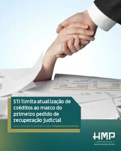 STJ limita correção de crédito até primeiro pedido de recuperação judicial