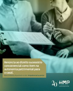 Renúncia ao direito sucessório concorrencial